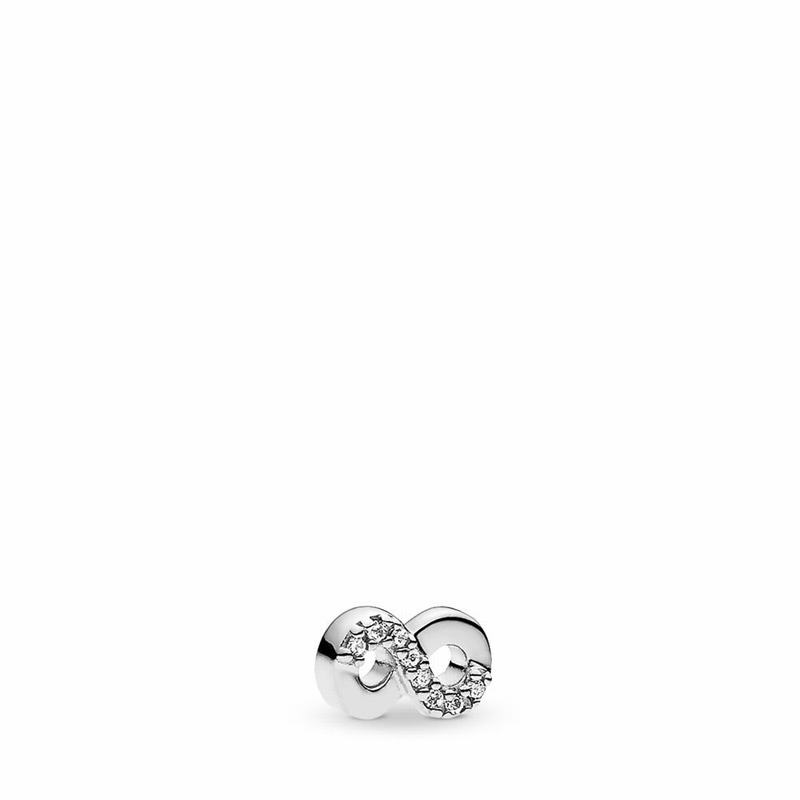 Pandora Infinite Love Petite Locket Charm - Sterling Silver/Cubic Zirconia - Canada | ZT7368RB